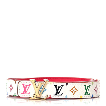 Louis Vuitton Monogram Multicolor LV Initiales Belt 80 32 White 1 of 6