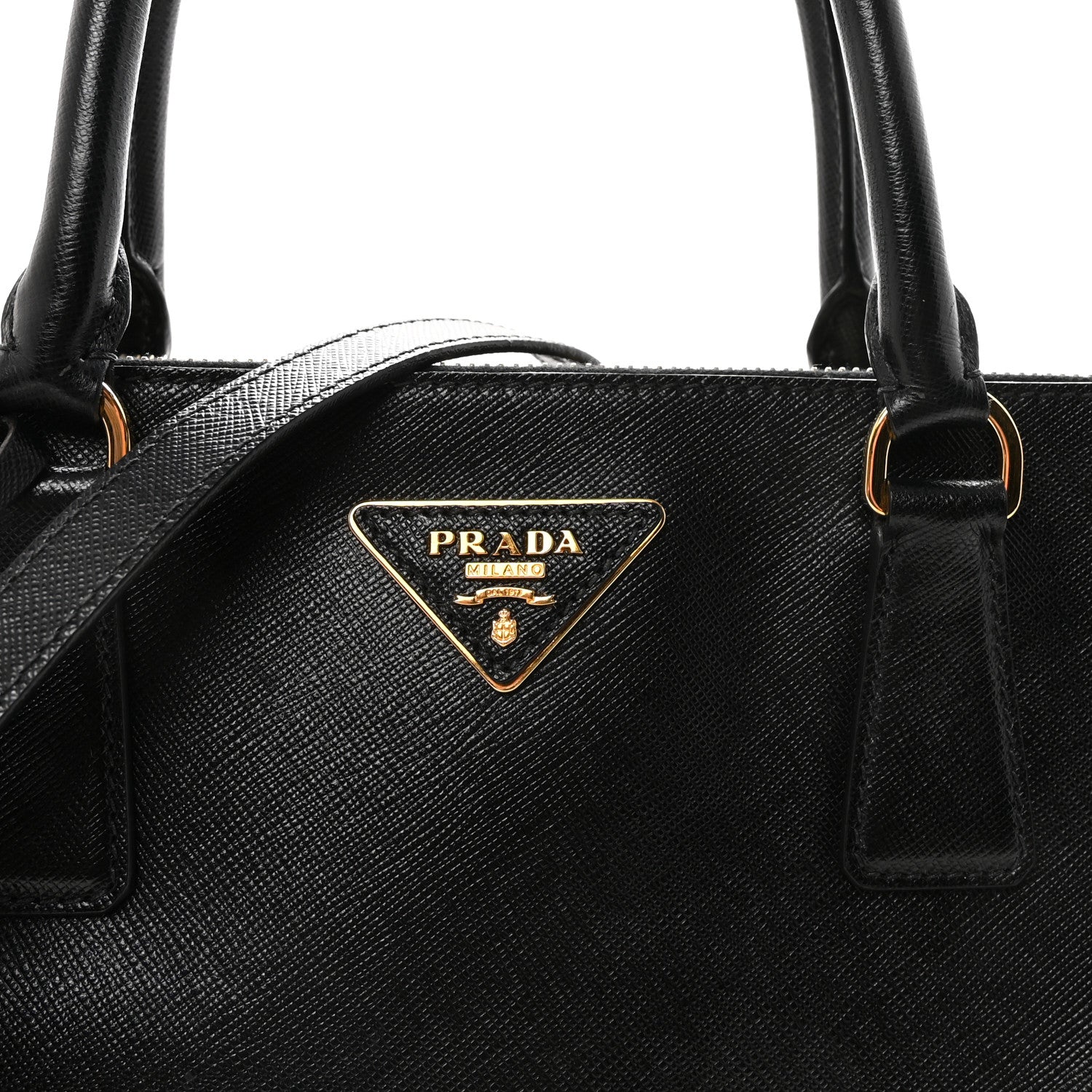 Prada Saffiano Lux Medium Galleria Double Zip Tote Black 6 of 8