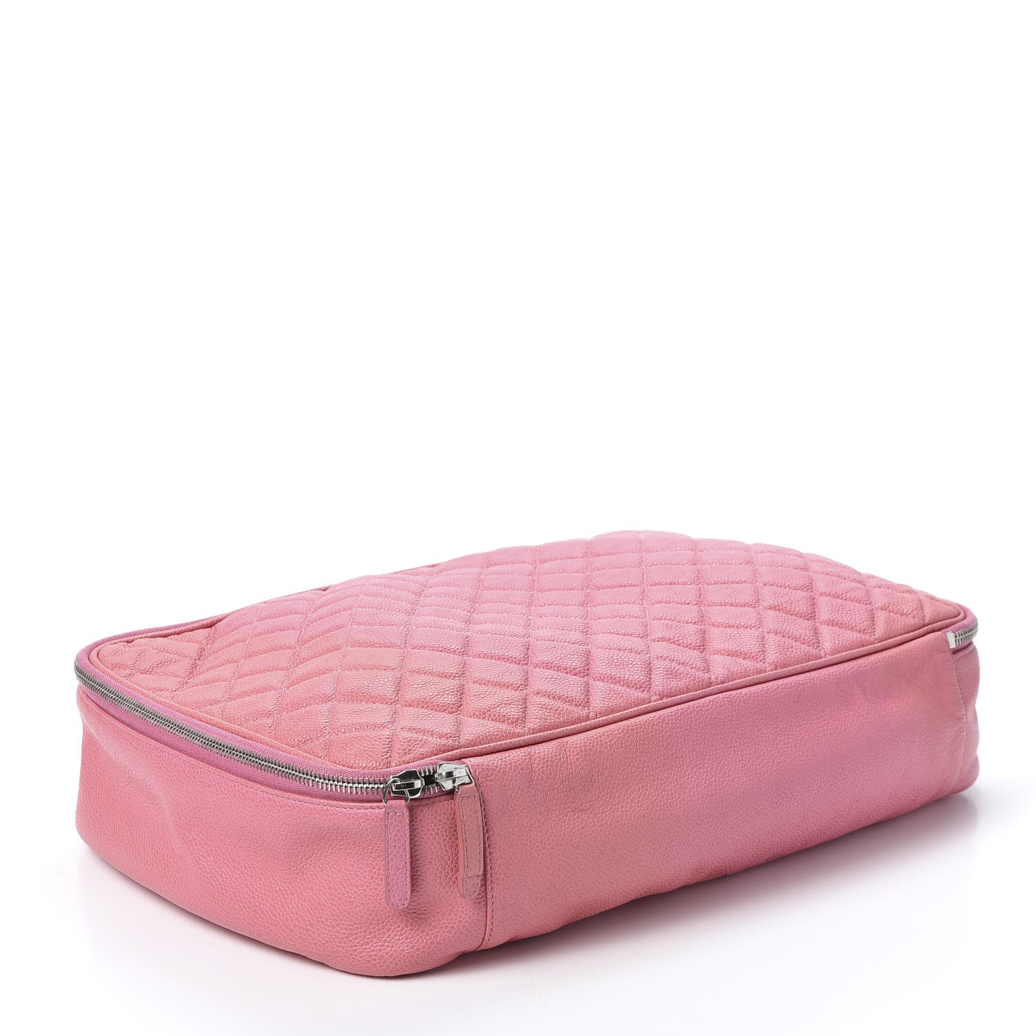 Chanel Caviar Quilted Cosmetic Pouch Pink 3 of 9
