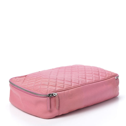 Chanel Caviar Quilted Cosmetic Pouch Pink 3 of 9