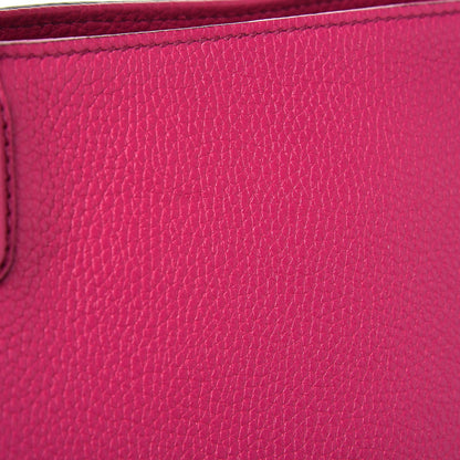 Gucci Pebbled Calfskin Small Soho Top Handle Bag Bright Bougainvillea 9 of 10