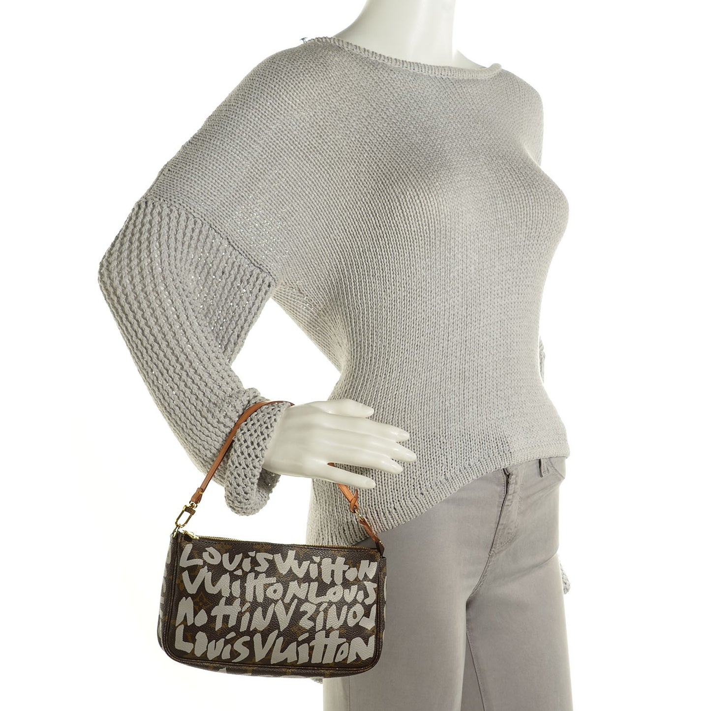 Monogram Graffiti Pochette Accessories Silver