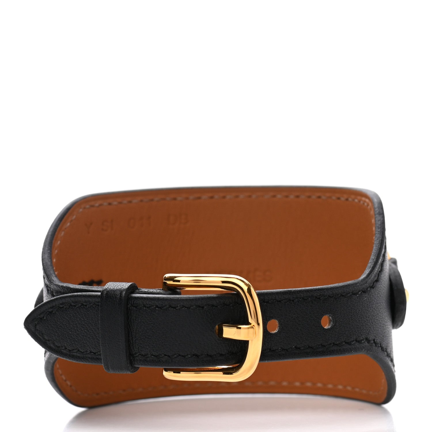 Hermes Swift Heritage Equestre Cuff Bracelet T2 Black 3 of 5
