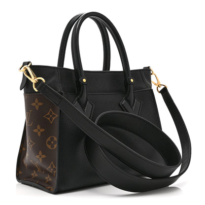 Louis Vuitton Calfskin Monogram On My Side PM Black 3 of 10