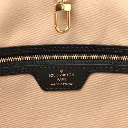 Louis Vuitton Cotton Monogram Embroidered Neverfull MM Beige Black 7 of 11