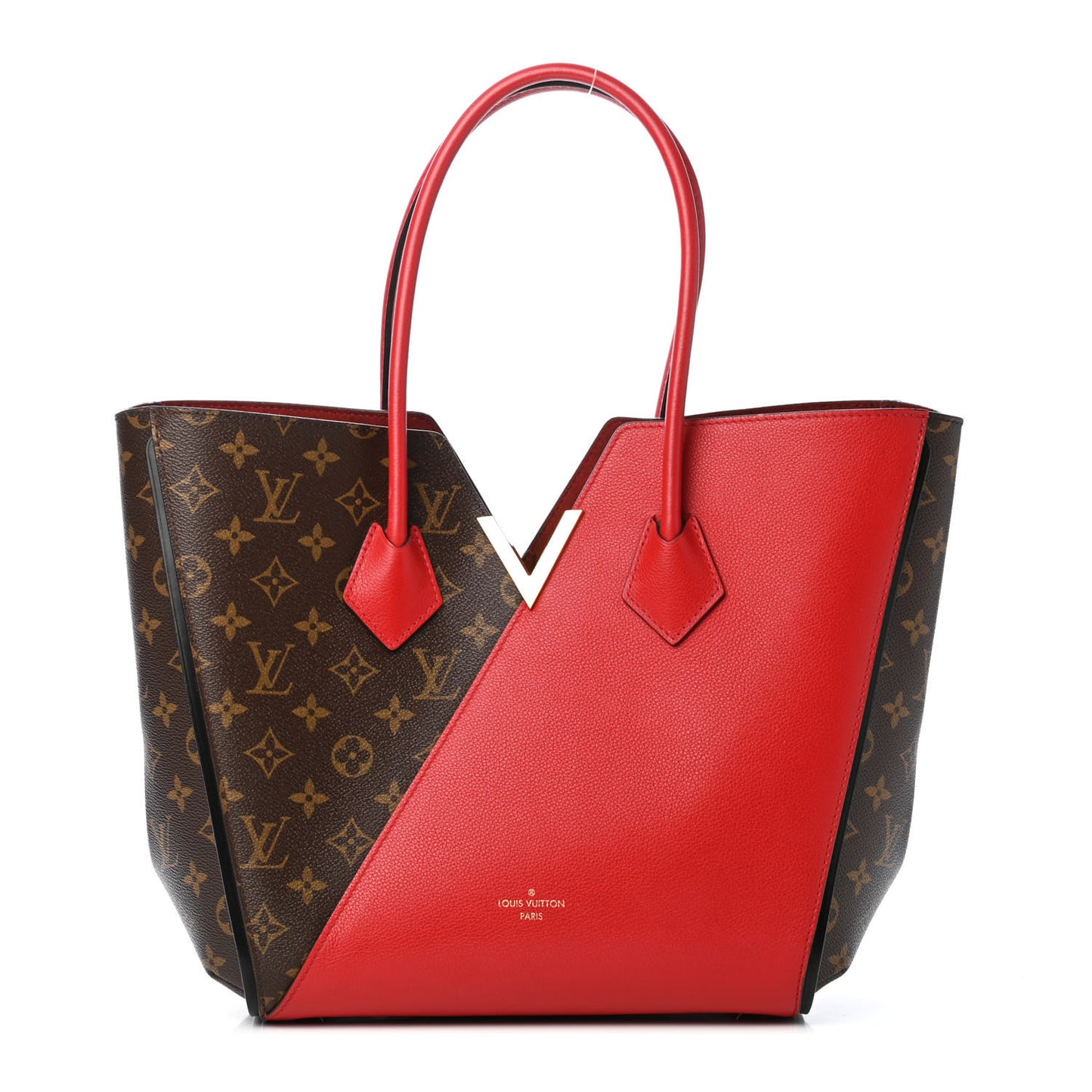 Calfskin Monogram Kimono Tote Cherry
