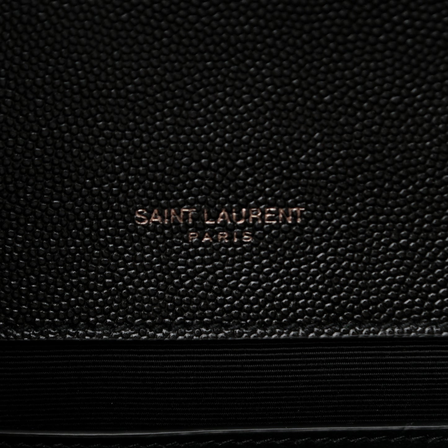 Grain De Poudre Textured Mixed Matelasse Triquilt Medium Monogram Satchel Black