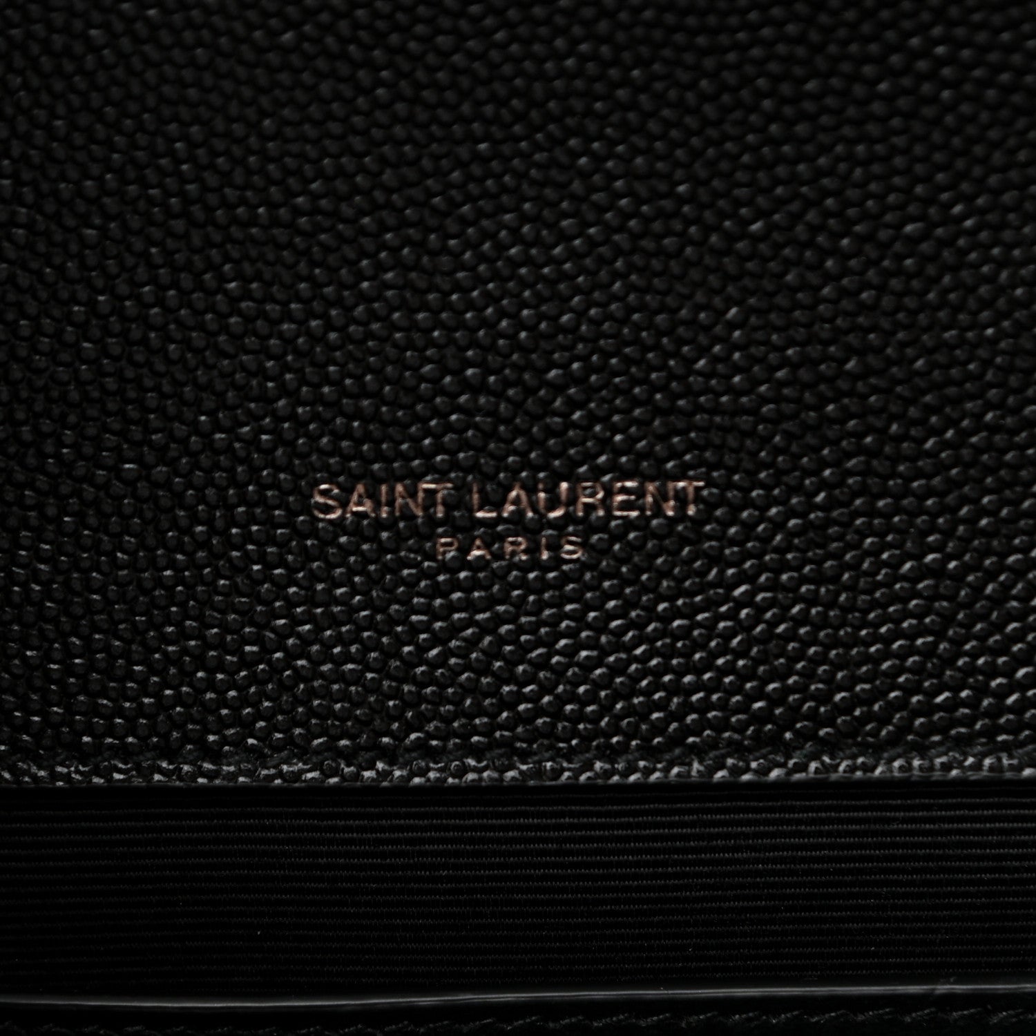 Saint Laurent Grain De Poudre Textured Mixed Matelasse Triquilt Medium Monogram Satchel Black 7 of 11