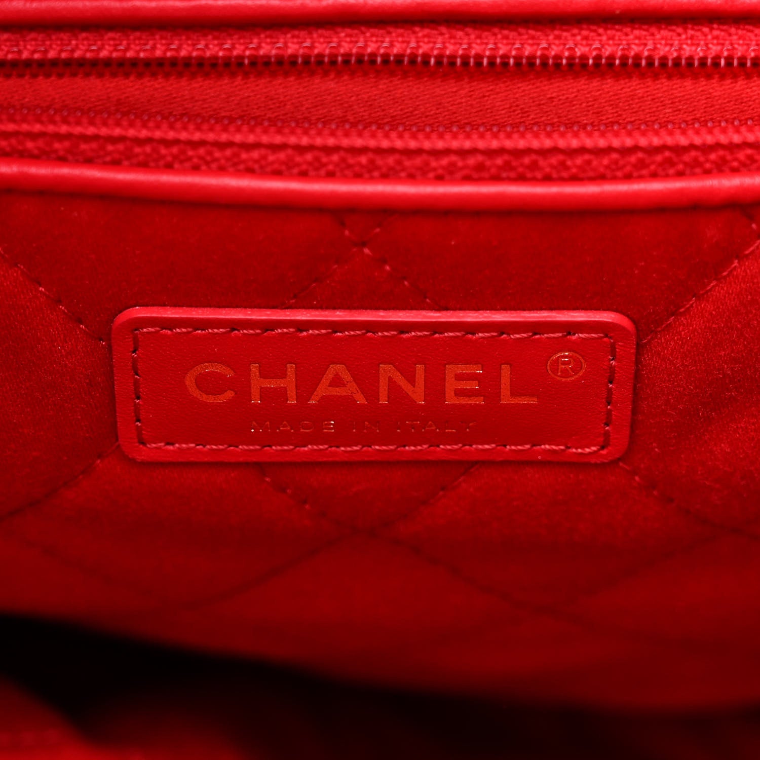 Chanel Shiny Calfskin Quilted Small Chanel 22 Red 7 of 11