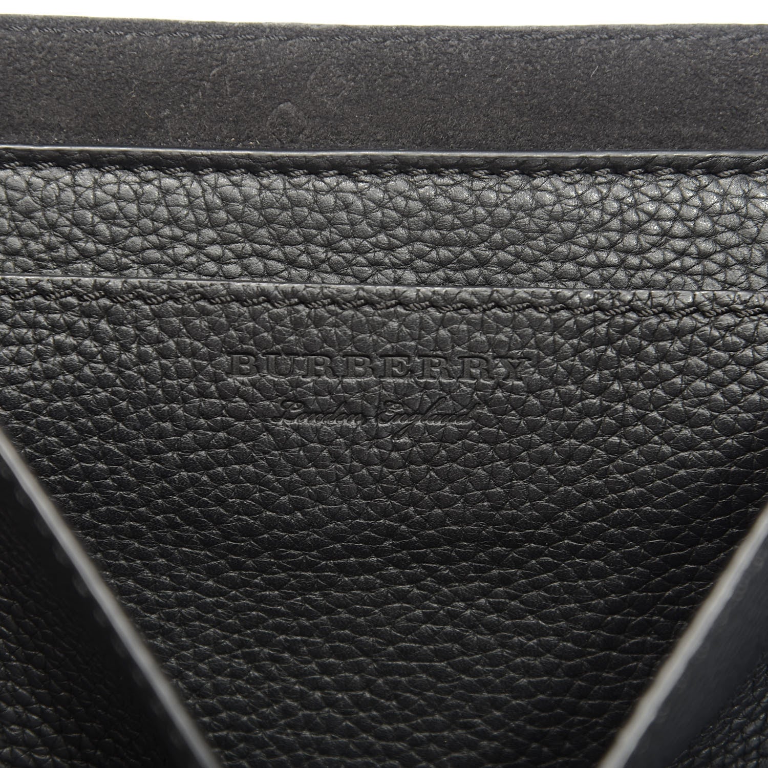 Burberry Grainy Calfskin Embossed Small Messenger Black 6 of 12