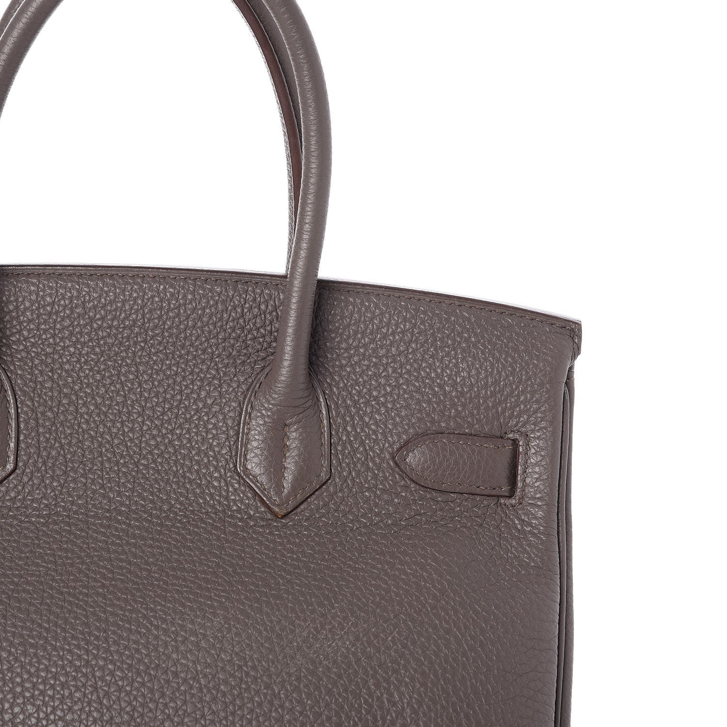 Hermes Togo Birkin 30 Etain 27 of 33