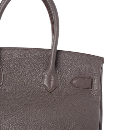 Hermes Togo Birkin 30 Etain 27 of 33