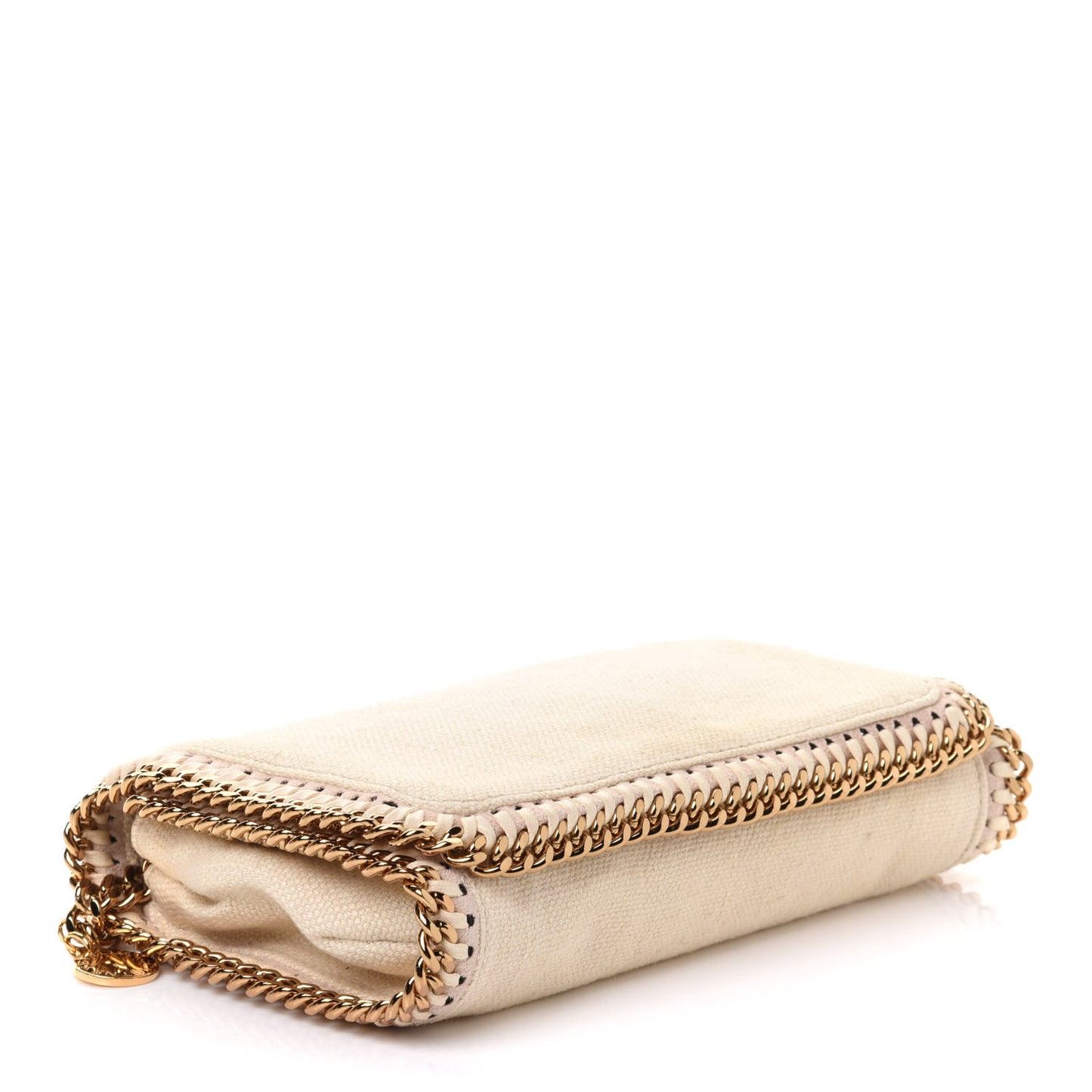 Linen Falabella Crossbody Pure White