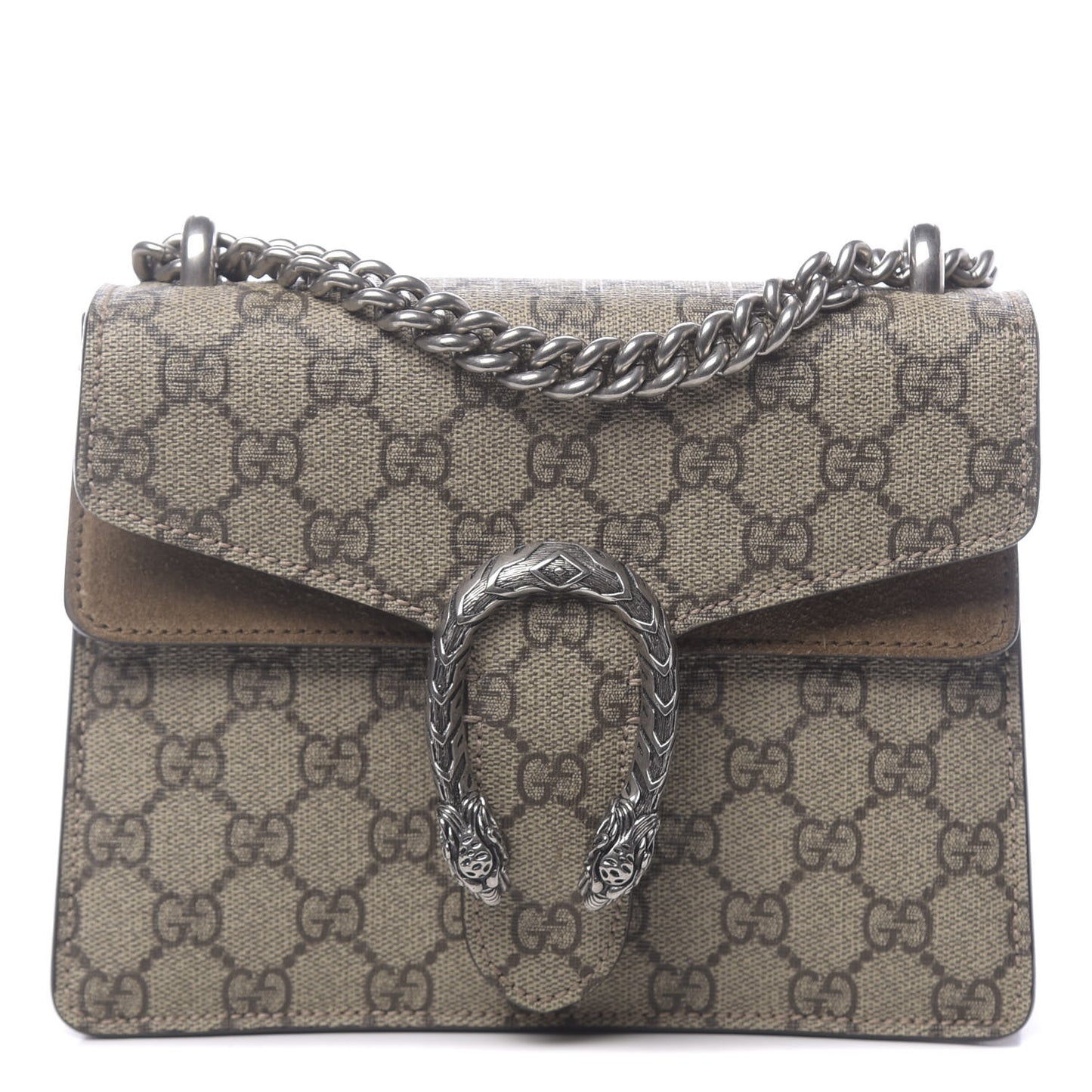 GG Supreme Monogram Mini Dionysus Shoulder Bag Taupe