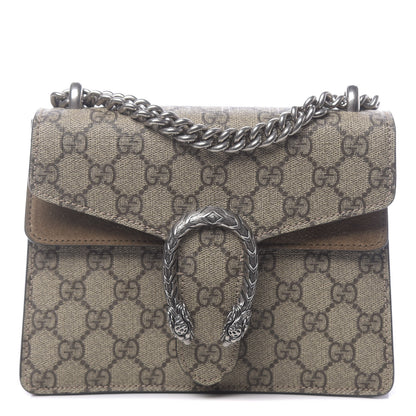 Gucci GG Supreme Monogram Mini Dionysus Shoulder Bag Taupe 1 of 10