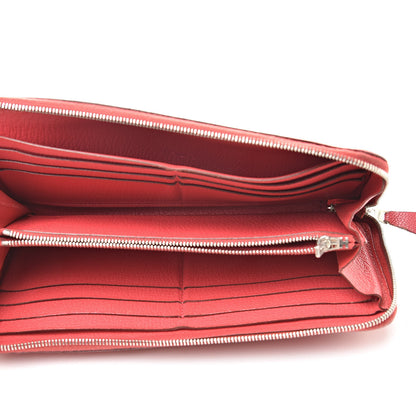 Hermes Chevre Mysore Perforated H Azap Wallet Bougainvillea 5 of 13