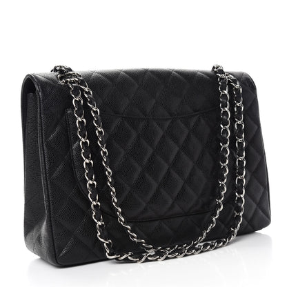 Chanel Caviar Quilted Maxi Single Flap Black 3 of 13
