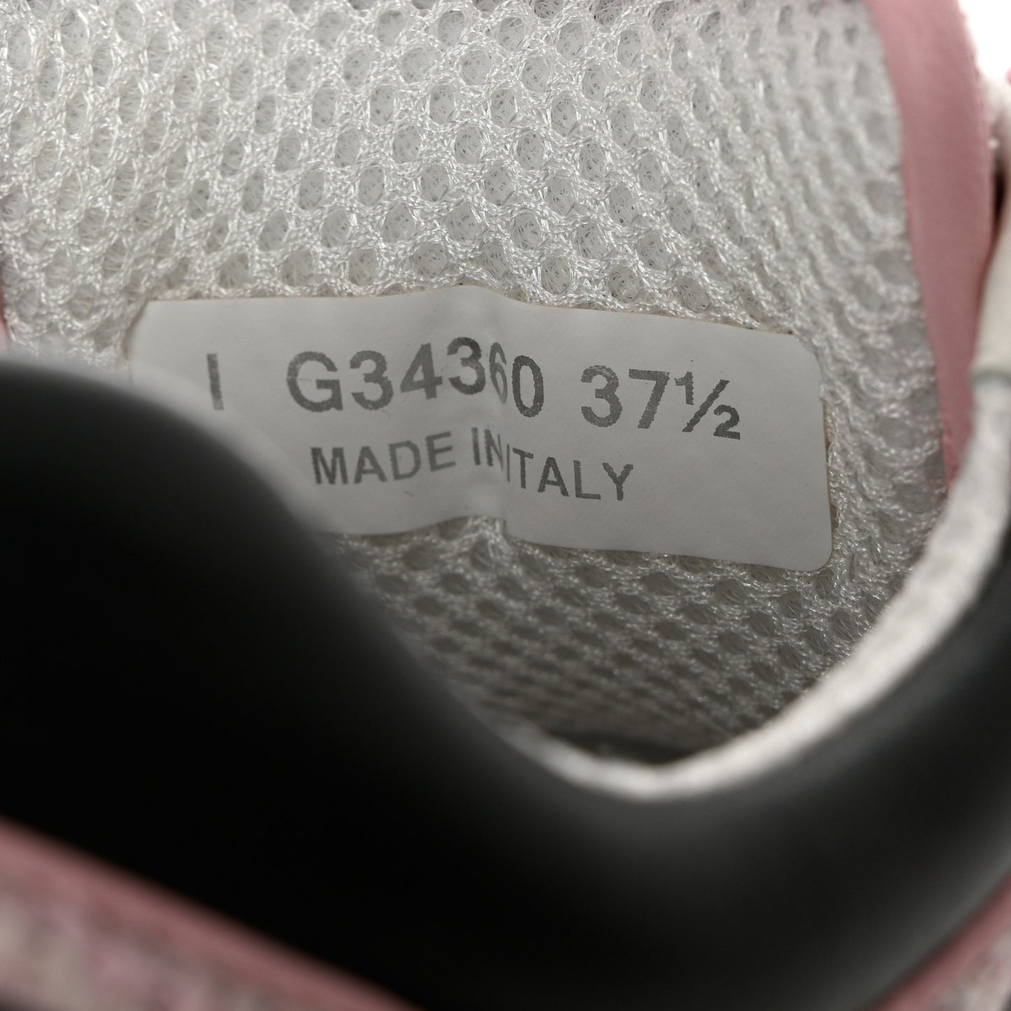 Tweed Suede Calfskin CC Sneakers 37.5 Gray Pink
