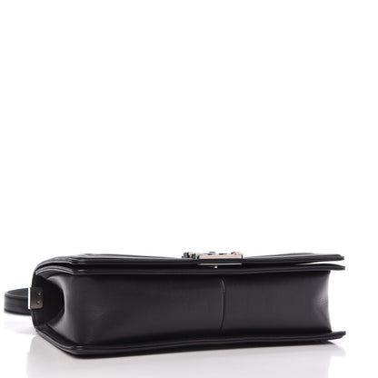 Chanel Calfskin Chevron Quilted New Medium Boy Flap Black 5 of 11