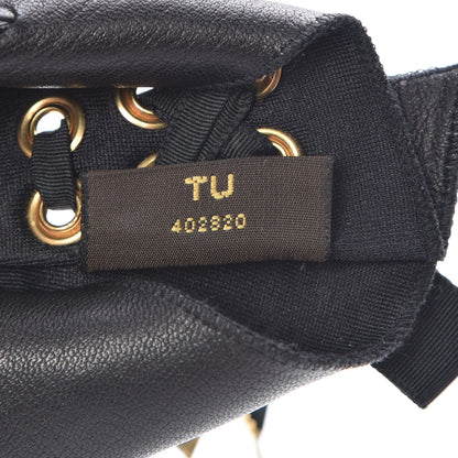Louis Vuitton Lambskin Fingerless Gloves Black 4 of 5