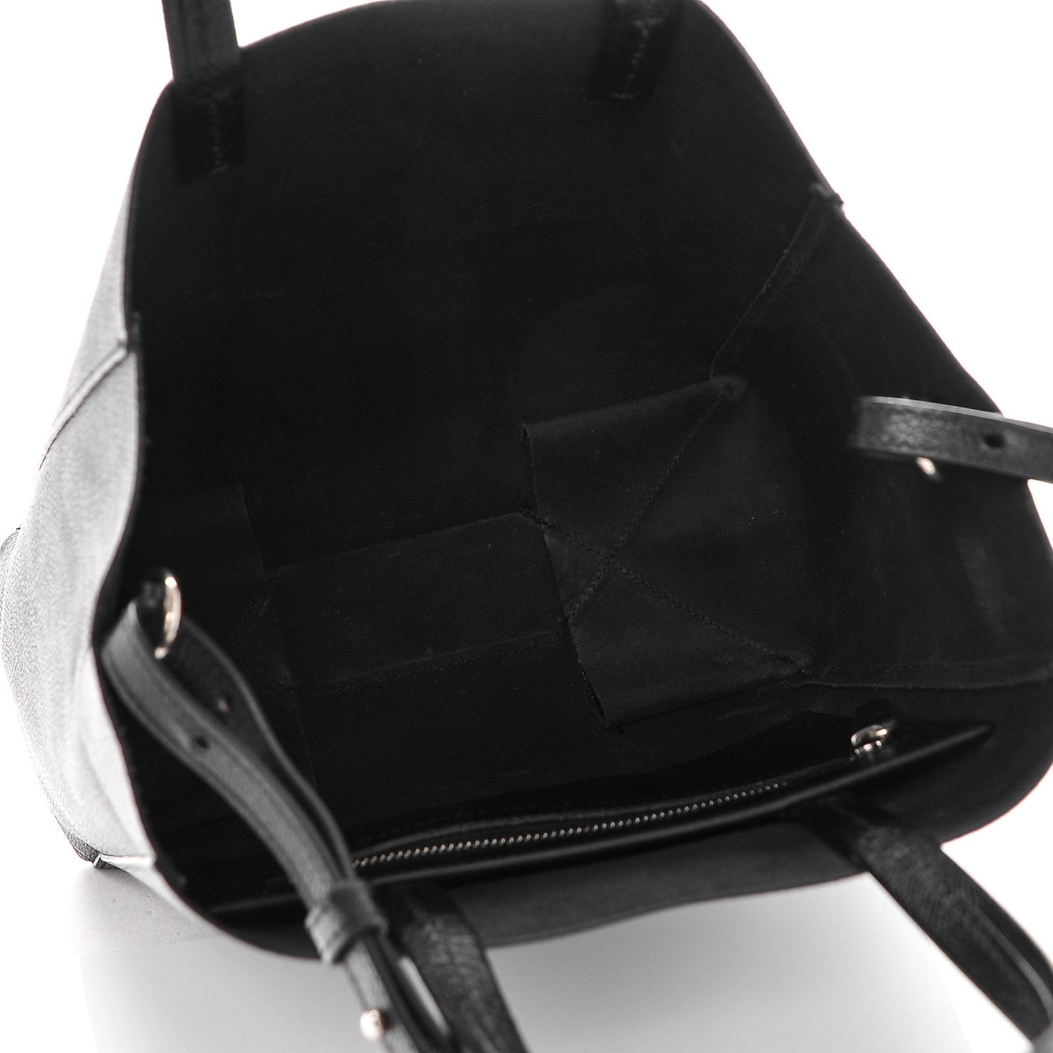 Celine Grained Calfskin Small Vertical Cabas Black 5 of 7