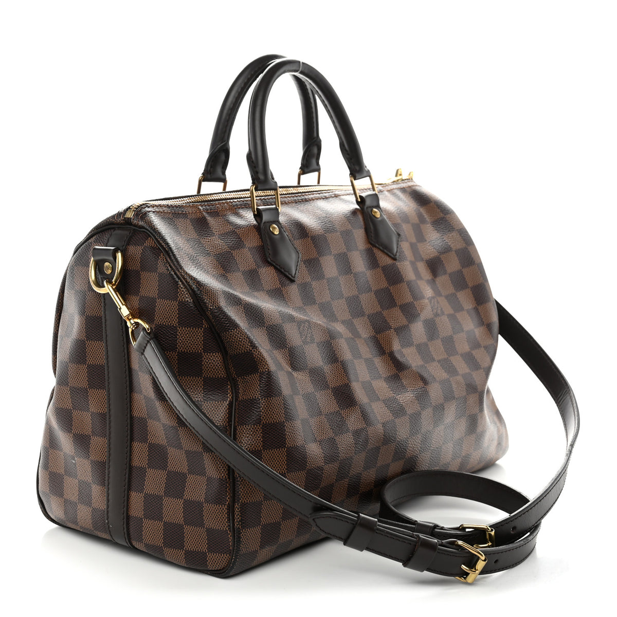 Louis Vuitton Damier Ebene Speedy Bandouliere 35 2 of 14