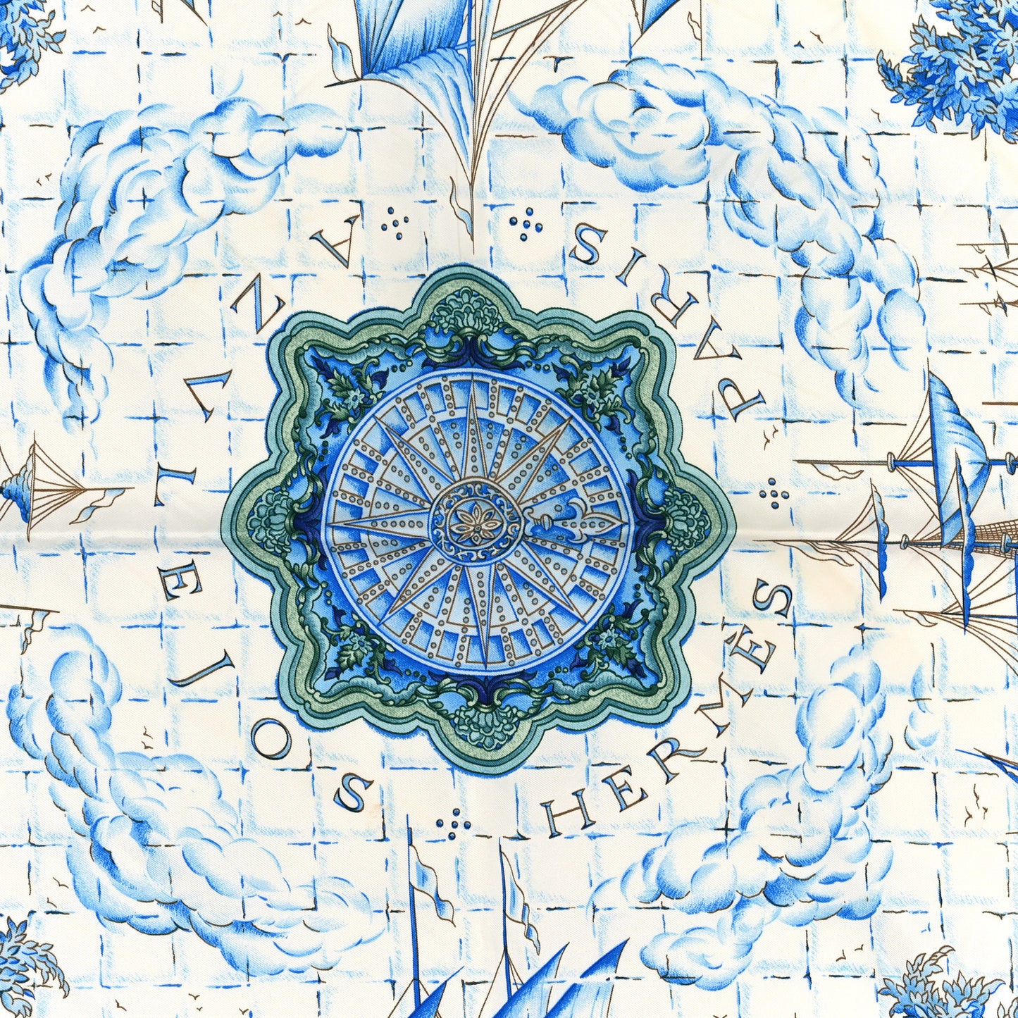 Silk Azulejos Scarf 90