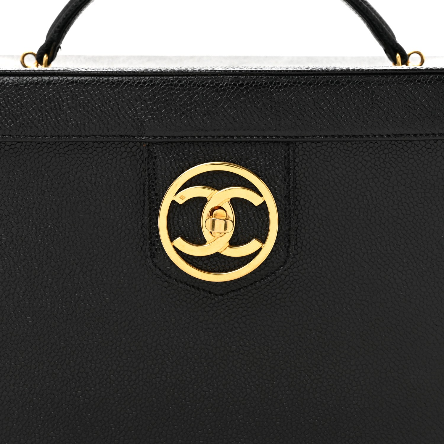 Chanel Caviar Vanity Train Case Black 8 of 16