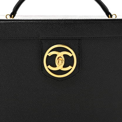 Chanel Caviar Vanity Train Case Black 8 of 16