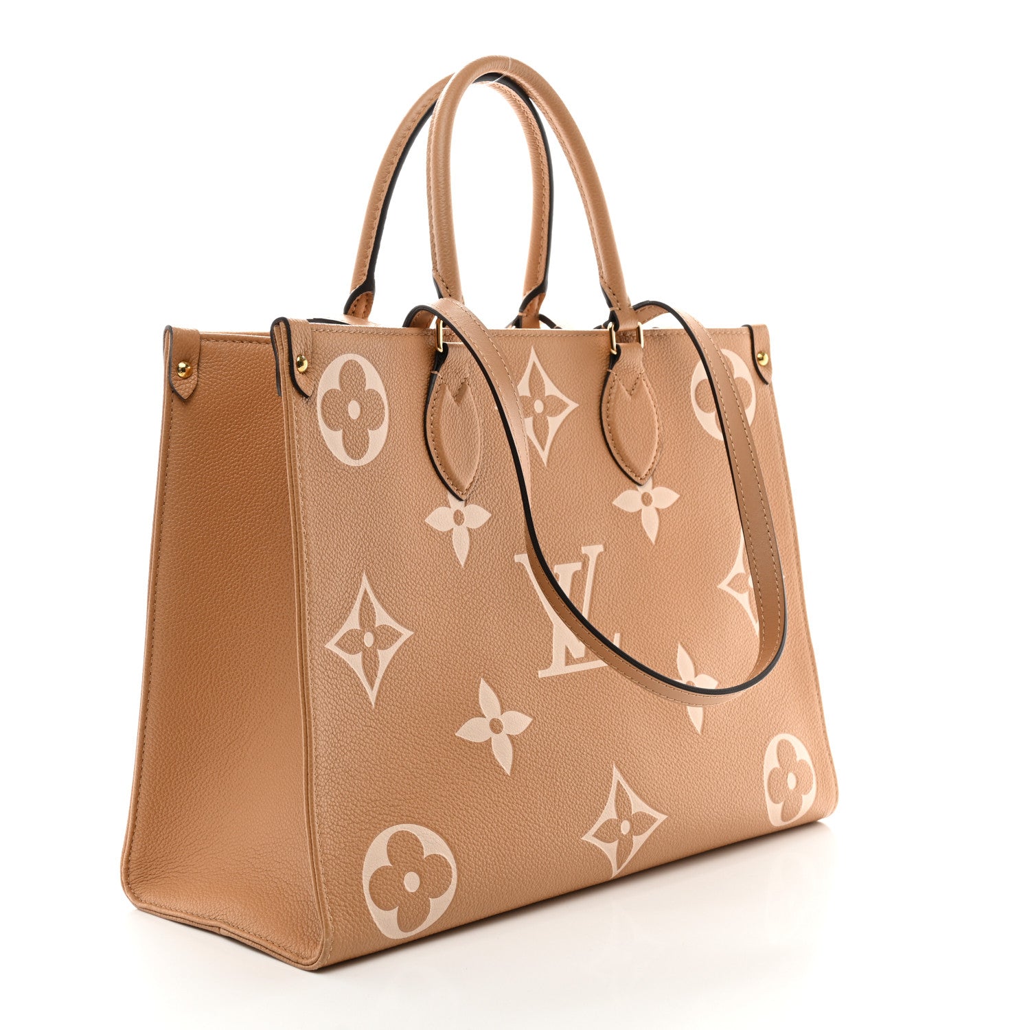 Louis Vuitton Empreinte Monogram Giant Onthego MM Arizona Creme 3 of 9