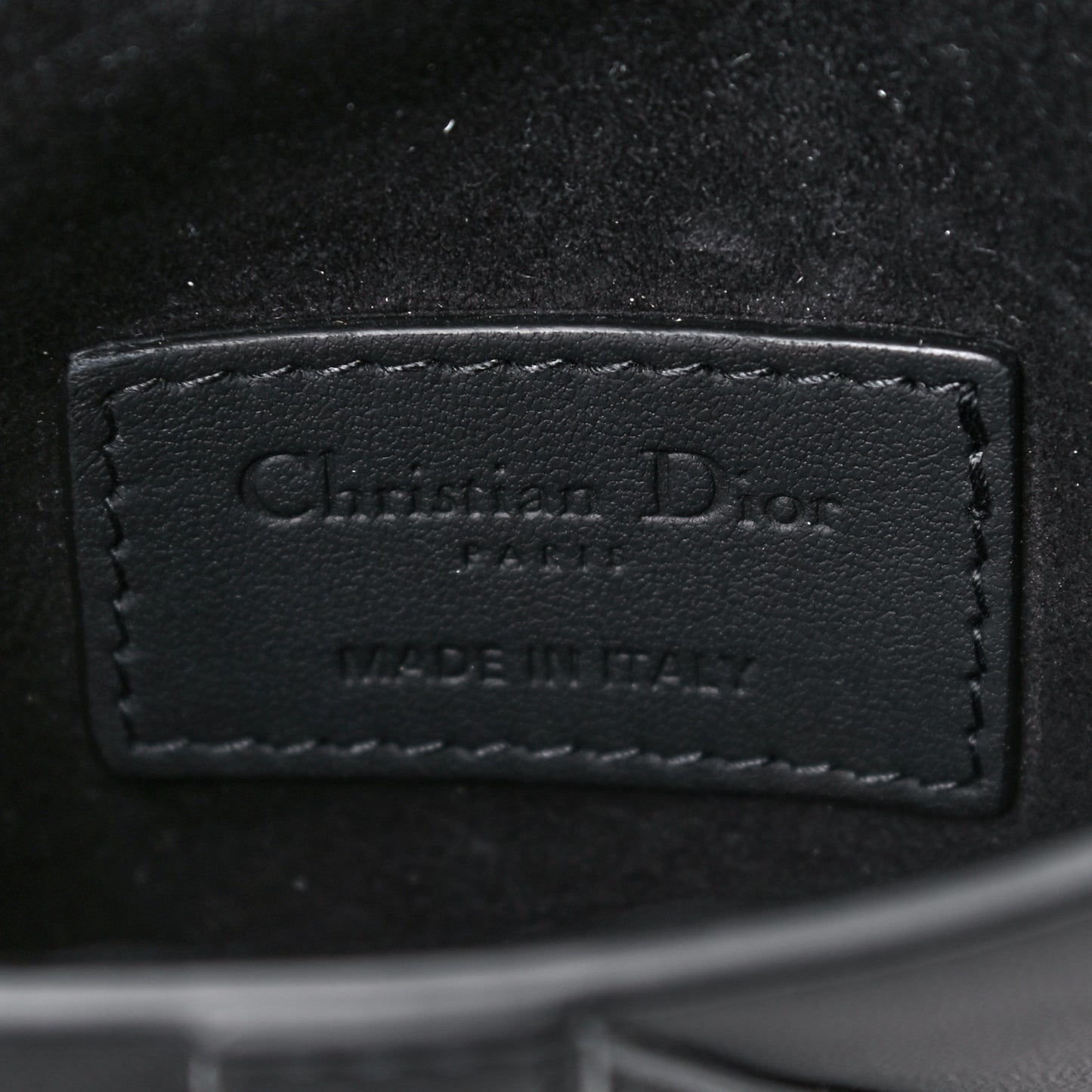 Ultra Matte Calfskin Saddle Belt Bag Black