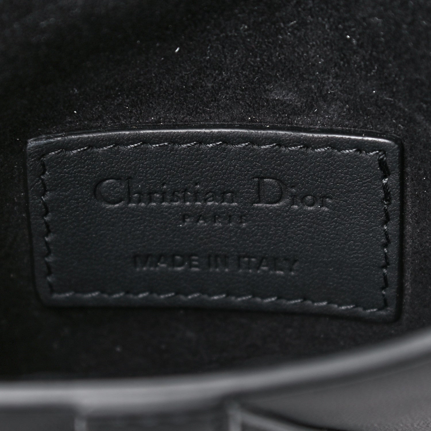 Christian Dior Ultra Matte Calfskin Saddle Belt Bag Black 6 of 11