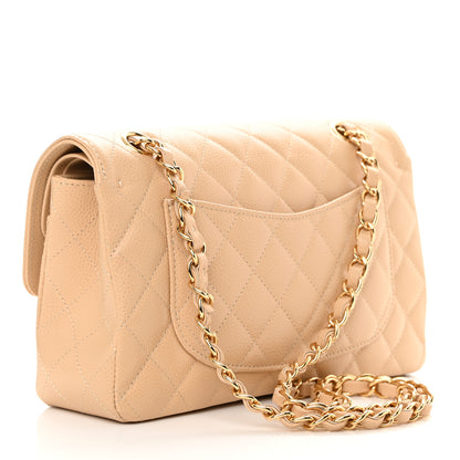 Chanel Caviar Quilted Small Double Flap Beige 3 of 12