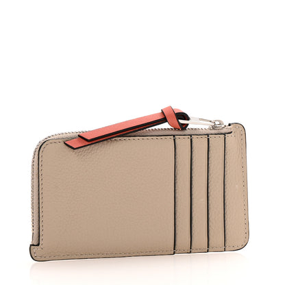Loewe Soft Grained Calfskin Coin Card Holder Light Oat Honey 3 of 9