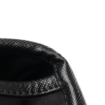 Prada Tessuto Nylon Saffiano Logo Messenger Bag Black 11 of 11