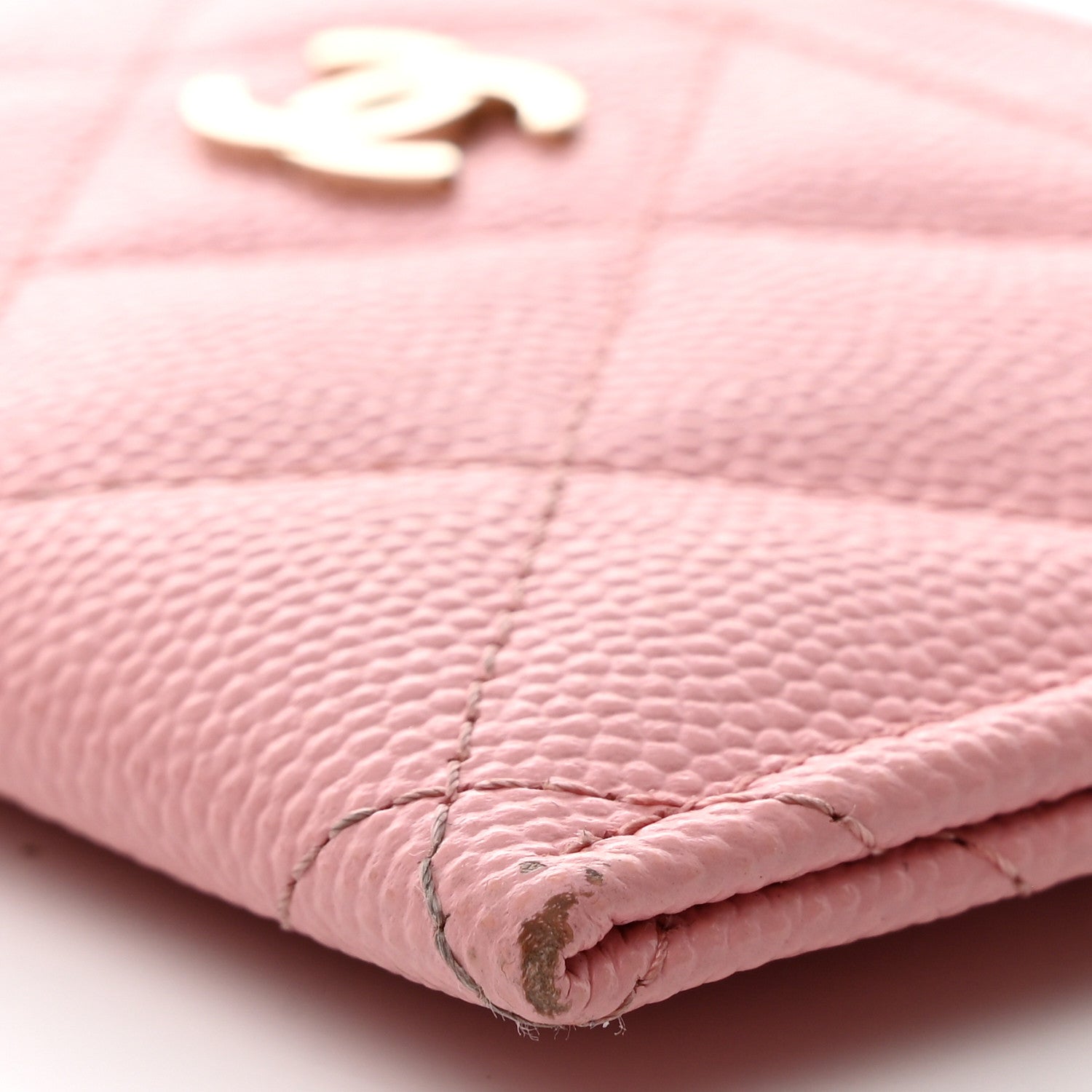 Chanel Caviar Quilted Card Holder Light Pink 9 of 11