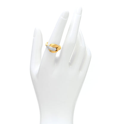 Marco Bicego 18K Yellow White Gold Diamond Lucia Ring 55 7.25 2 of 4
