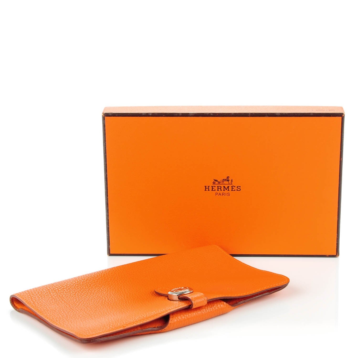 Hermes Togo Dogon Wallet Orange 4 of 8