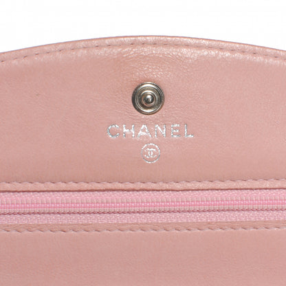 Chanel Caviar Wallet on Chain WOC Pink 6 of 7