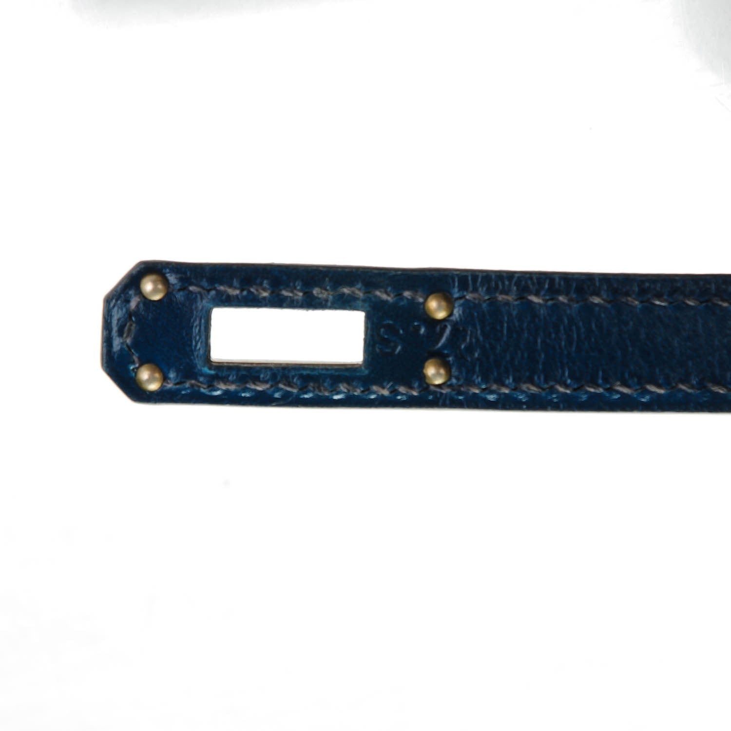 Hermes Box Kelly Pochette Bleu De Prusse 16 of 17