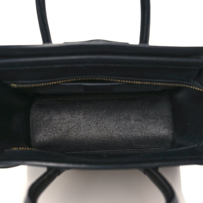 Celine Elephant Calfskin Nano Tri-Color Luggage Beige Green 5 of 10