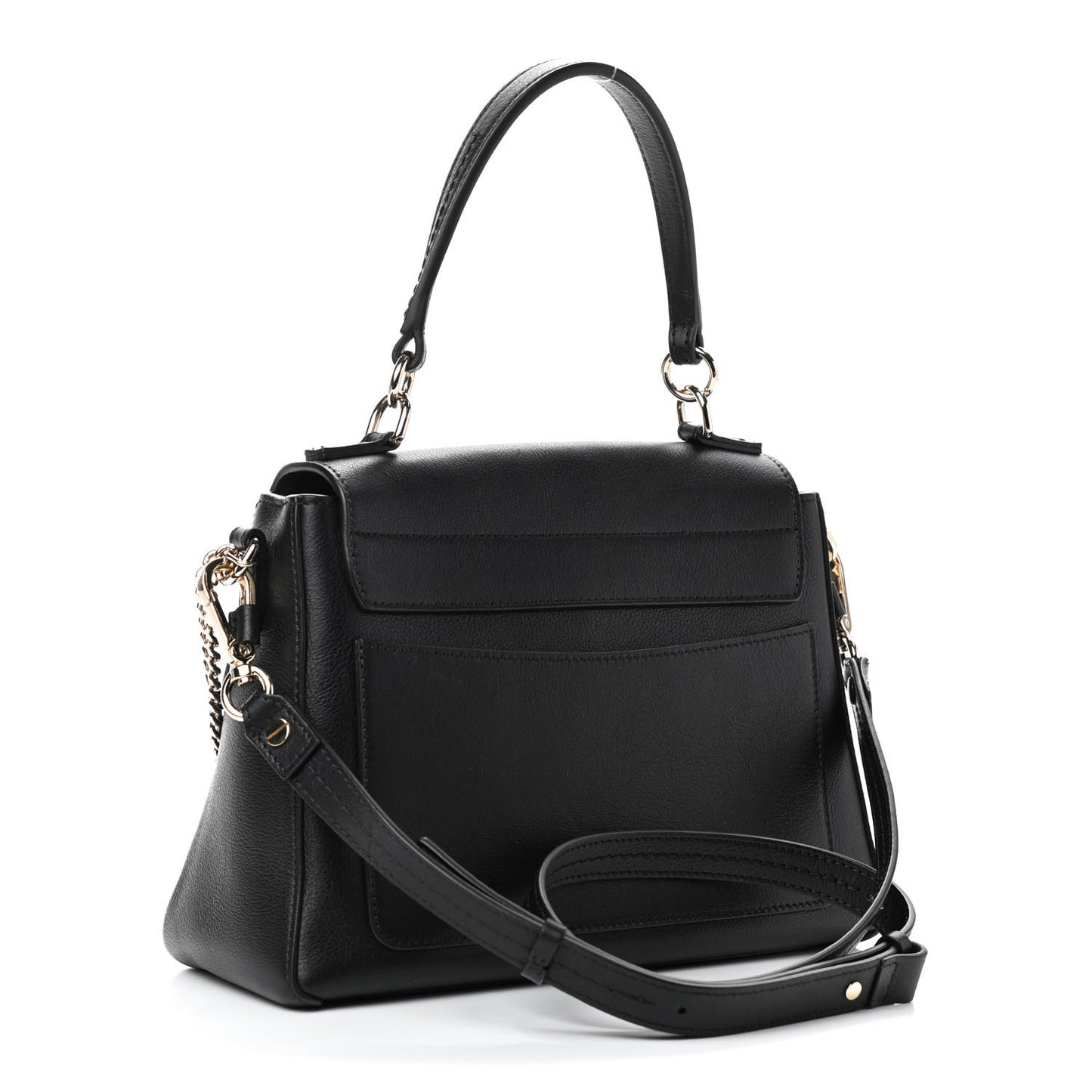 Calfskin Small Faye Day Shoulder Bag Black