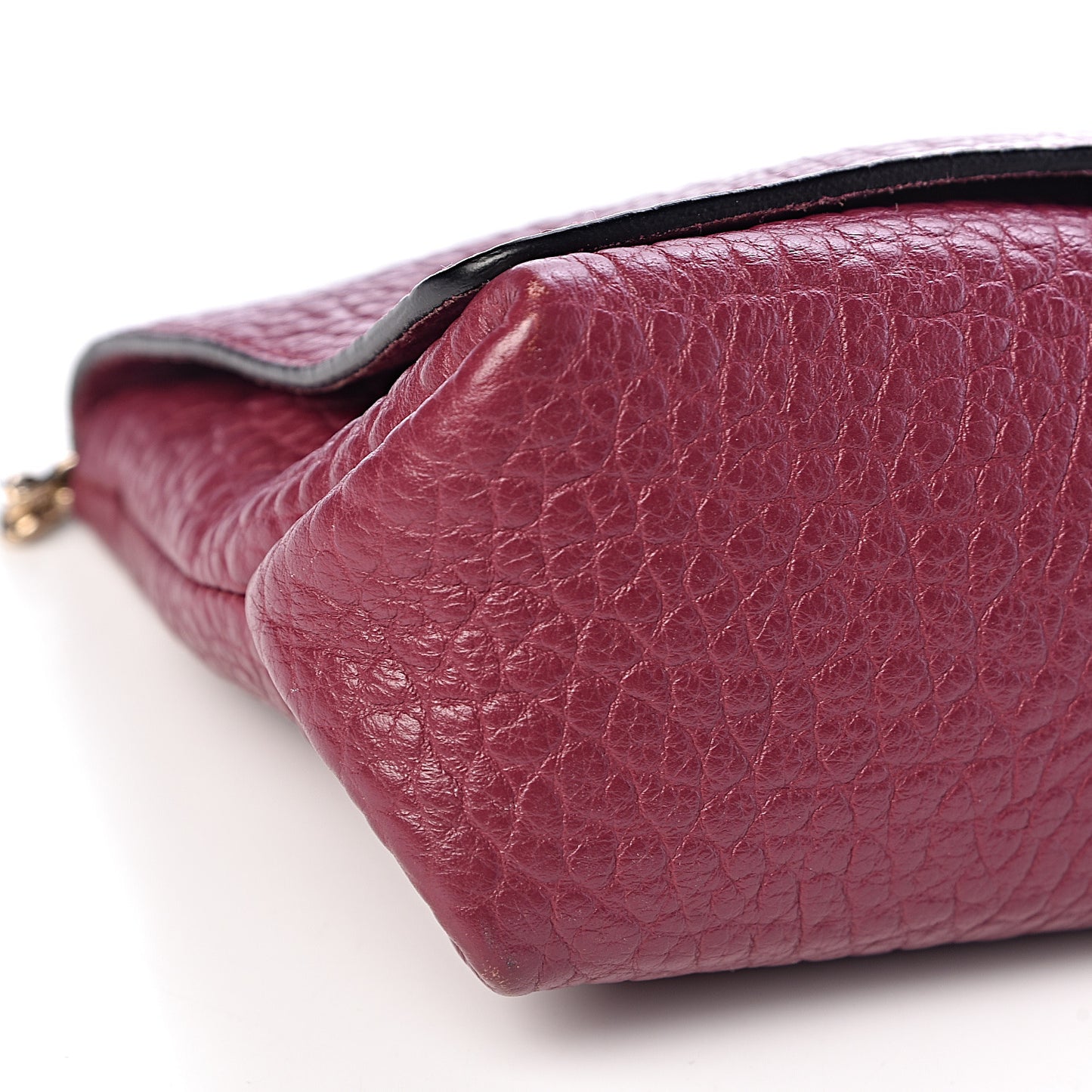 Signature Grain Medium Mildenhall Crossbody Bag Dark Plum