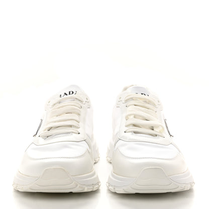 Prada Re-Nylon Spazzolato Triangle Mens Prax 01 45mm Sneakers 8 White 2 of 14