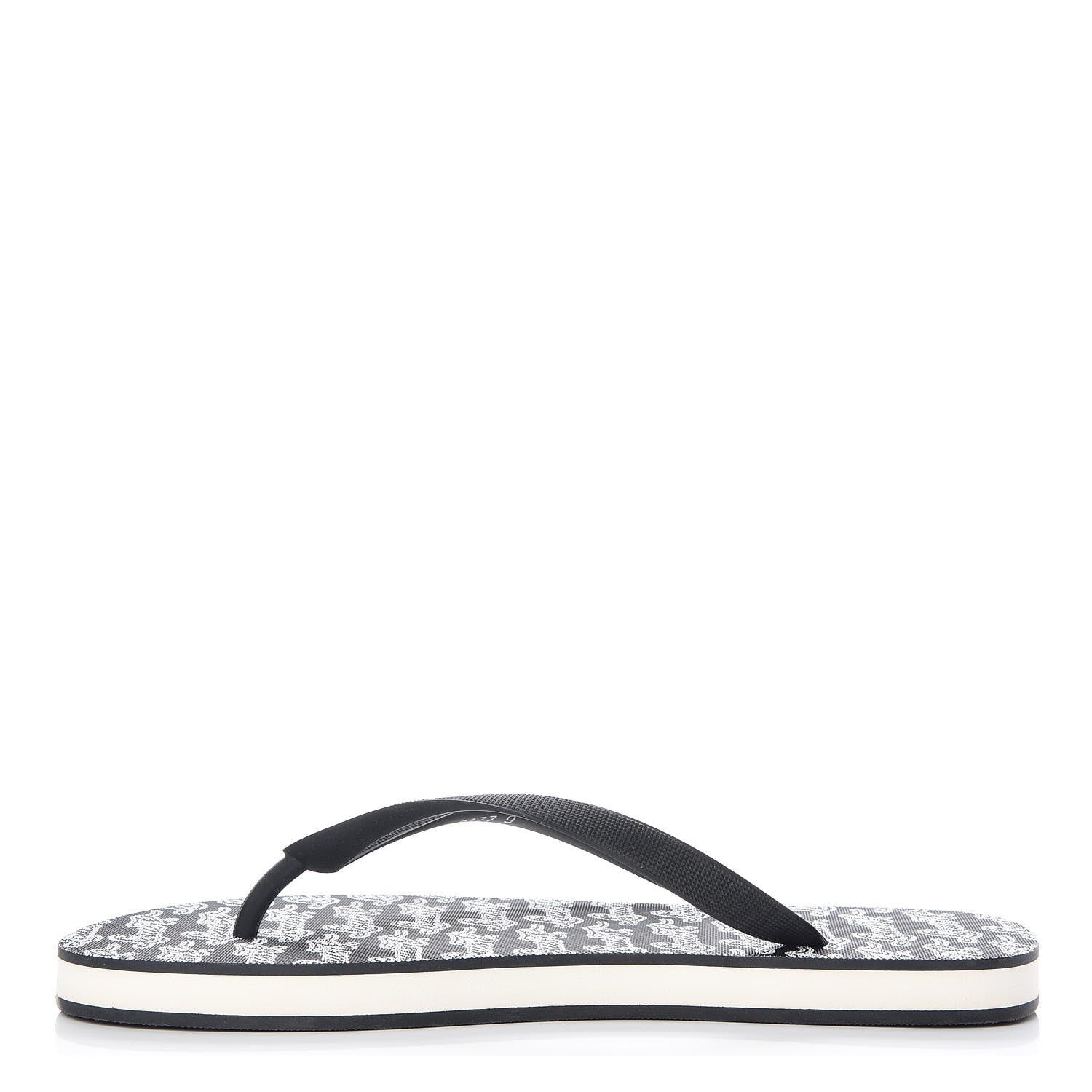 Louis Vuitton Rubber Mens Molitor Thong Sandals 9 Black 1 of 8