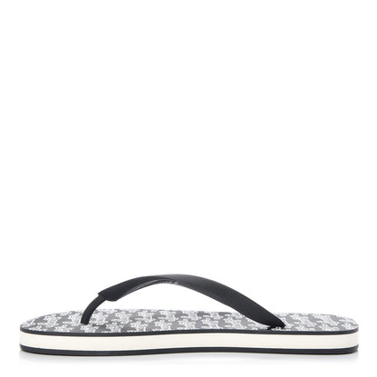 Louis Vuitton Rubber Mens Molitor Thong Sandals 9 Black 1 of 8