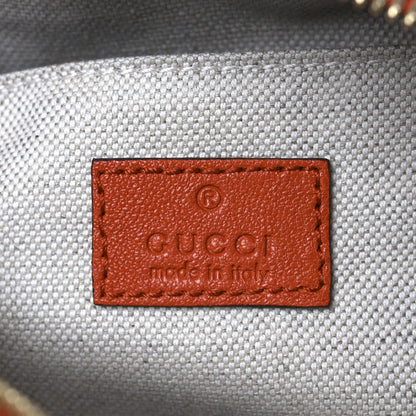 Gucci Sakai Be Green Calfskin Diagonal Stitched Small Blondie Shoulder Bag Orange 6 of 10
