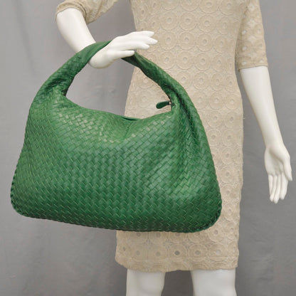 Bottega Veneta Nappa Intrecciato Large Veneta Irish Green 2 of 10