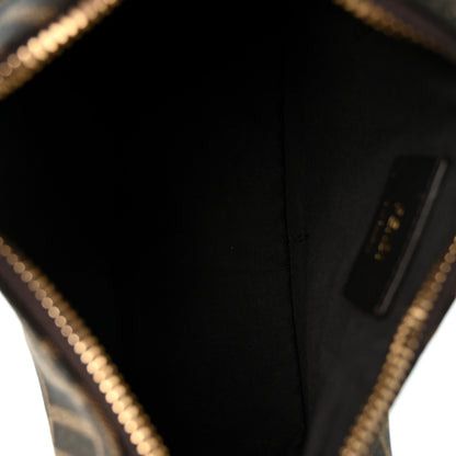 Fendi Fabric Jacquard Vitello Grace FF 1974 Mini Fendigraphy Hobo Bag Tobacco Moro Ebano 4 of 9
