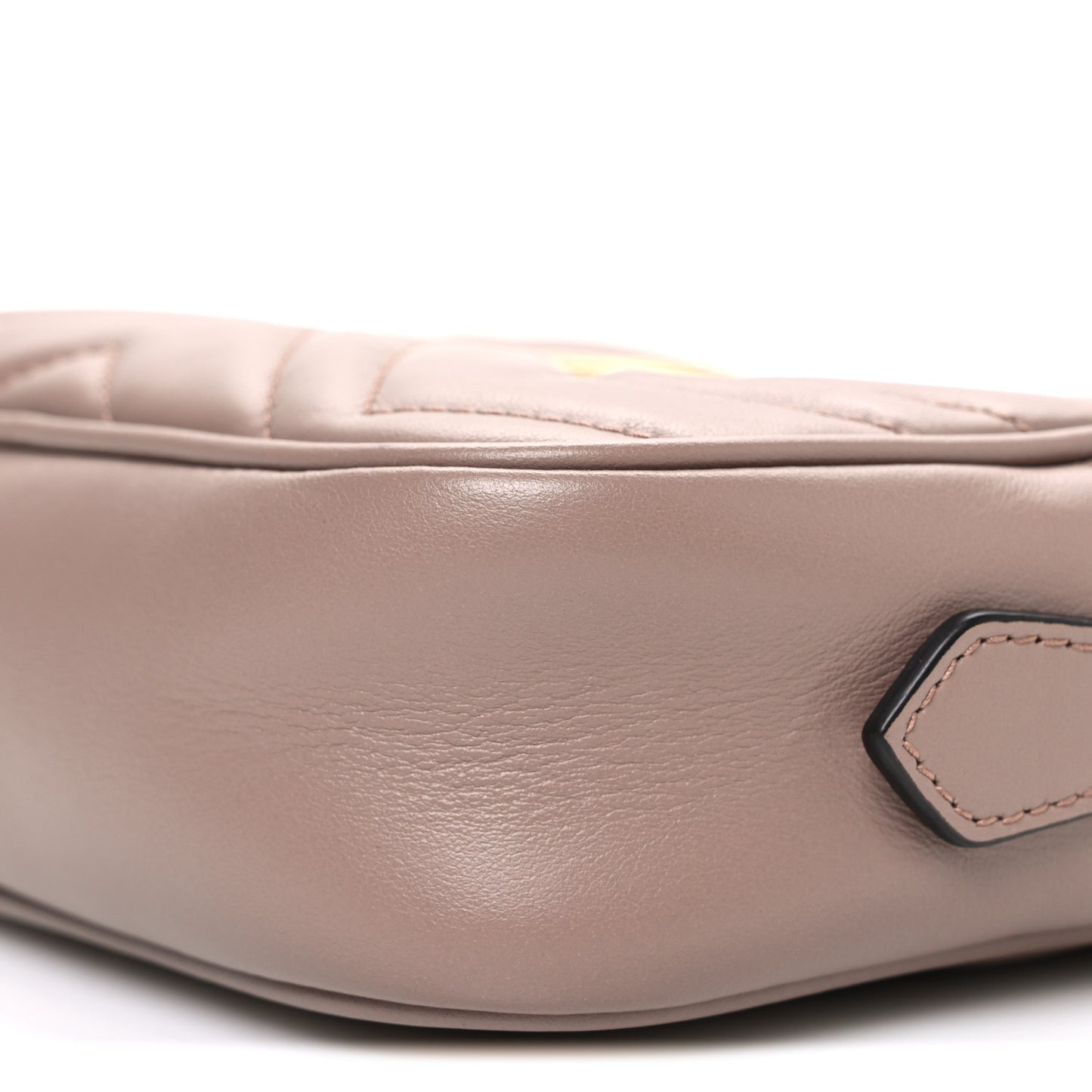 Calfskin Matelasse Mini GG Marmont Chain Shoulder Bag Porcelain Rose